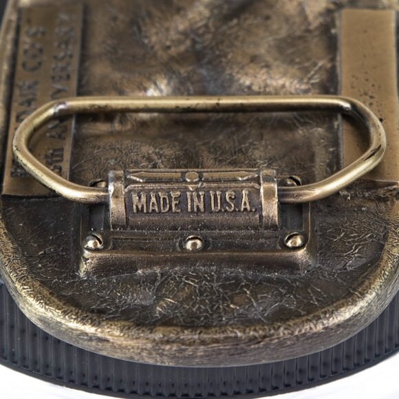 Red Adair Team Oil Well Fires Blowouts 25th Anniversary Belt Buckle Made In USA - Picture 5 of 10